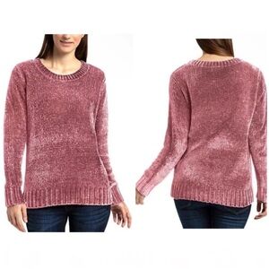 Orvis Rose Pink Chenille Sweater